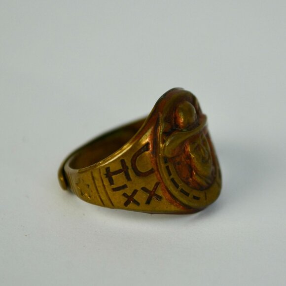 1950s Vintage Hopalong Cassidy Children's Adjustable Ring - Picture 2 of 4